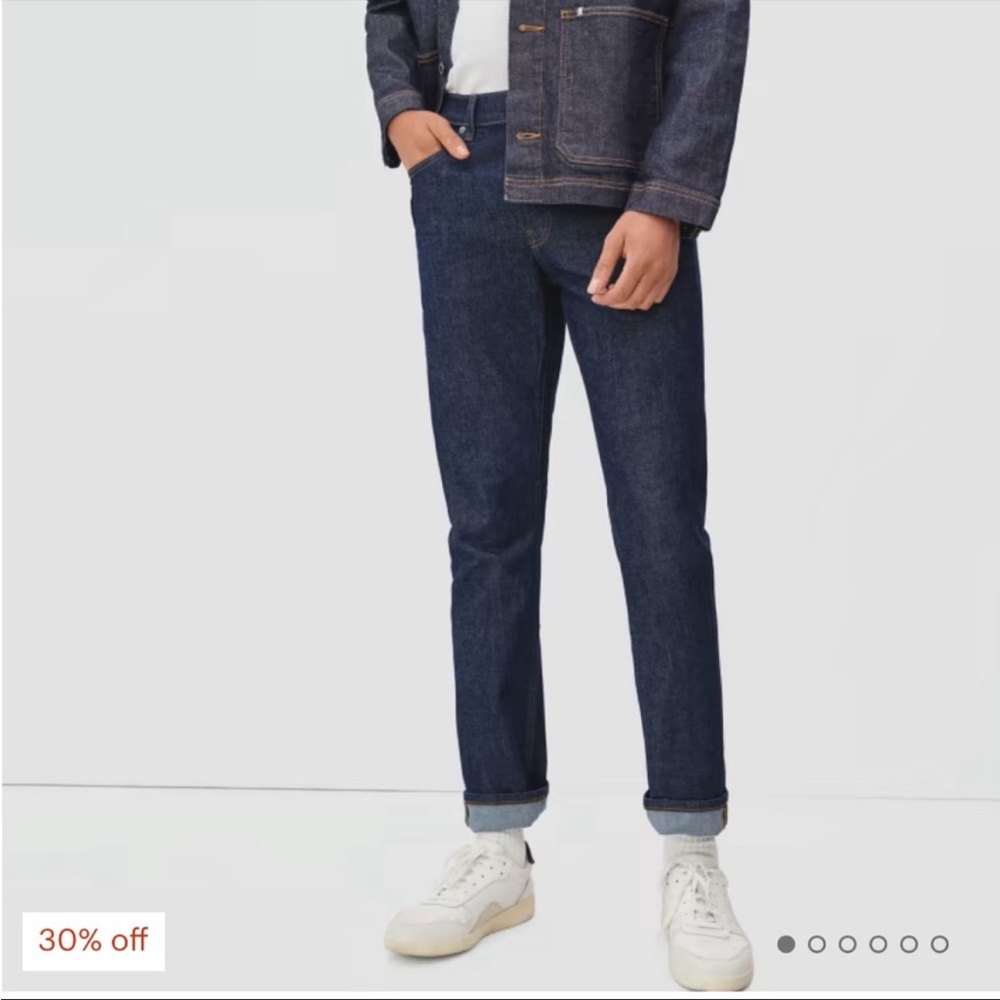 EVERLANE Uniform The Slim Jean Men's Slim 4 Way Stretch Jean Sz 30x30